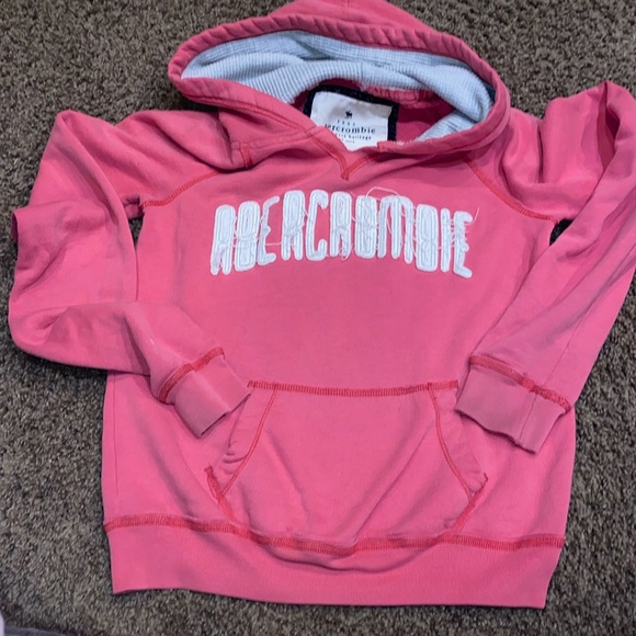 Abercrombie & Fitch Jr. Pink Hoodie Pullover - Picture 1 of 9